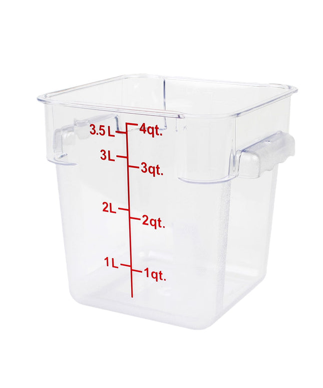 Thunder Group PLSFT004PC Hộp Đựng Thực Phẩm Vuông 3.8 lít - Trong Suốt