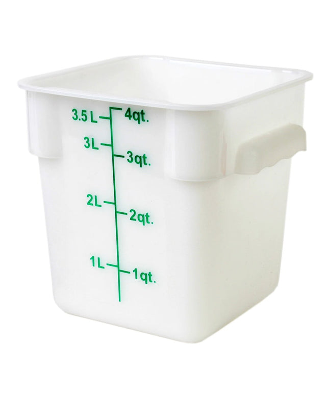 Thunder Group PLSFT004PP Hộp Đựng Thực Phẩm Vuông 3.8 lít - Polypropylene, Trắng