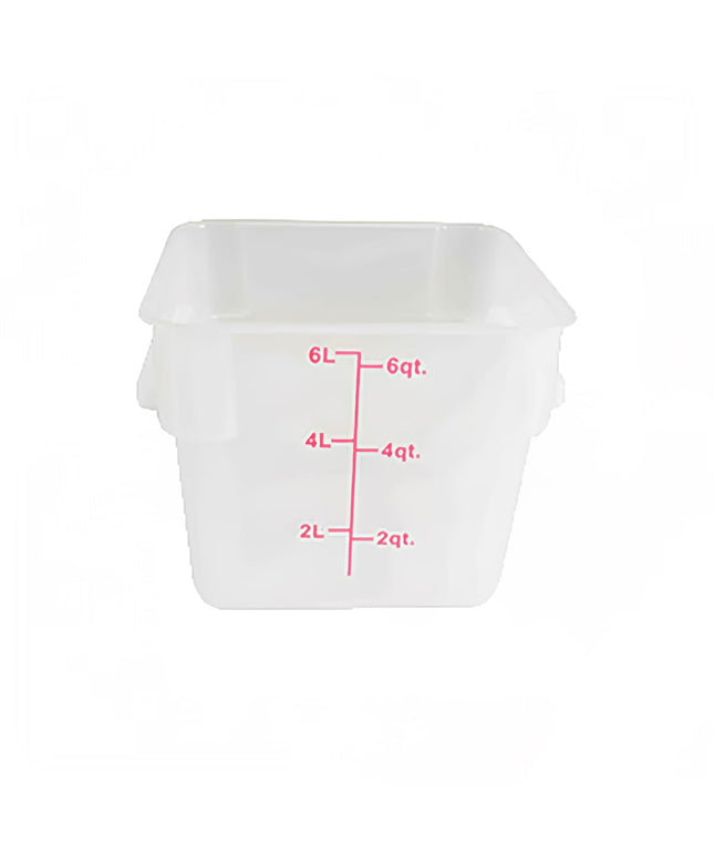 Thunder Group PLSFT006TL Hộp Đựng Thực Phẩm Vuông 5.7 lít - Polypropylene, Trong Mờ