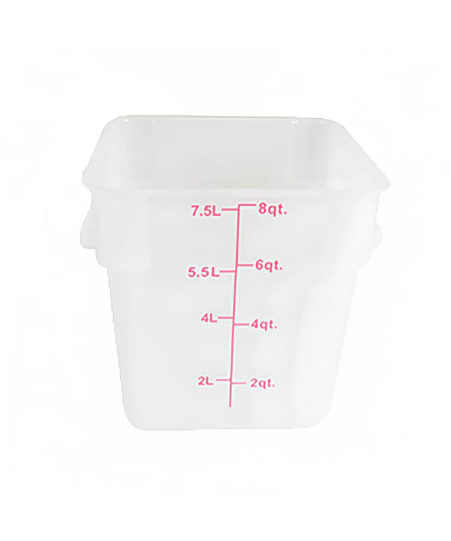 Hộp Đựng Thực Phẩm Vuông Thunder Group PLSFT008TL 7.6 lít - Nhựa Polypropylene Trong Mờ