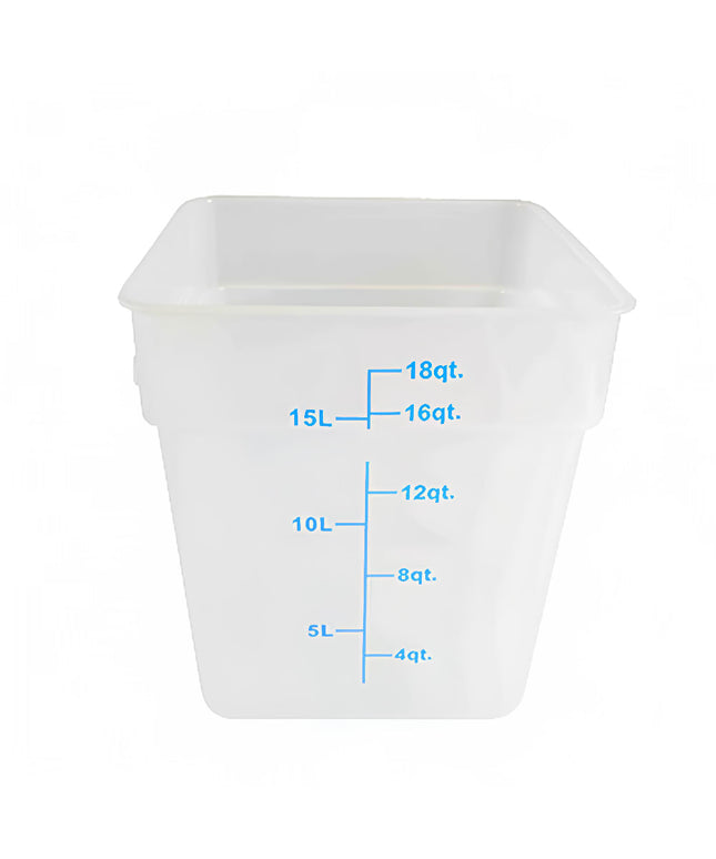 Hộp Đựng Thực Phẩm Vuông Thunder Group PLSFT018TL 17 lít - Nhựa Polypropylene, Trong Mờ