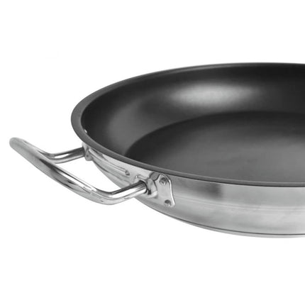 Chảo Rán Thunder Group SLSFP4114 35.6 cm Thép Không Gỉ Chống Dính Tay Cầm Kim Loại Rỗng