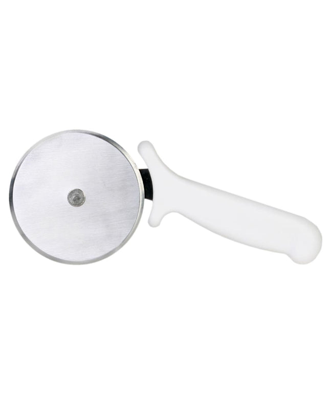 Dao Cắt Pizza Thunder Group SLTWPC004 10.2 cm Tay Cầm Nhựa Trắng Thép Không Gỉ
