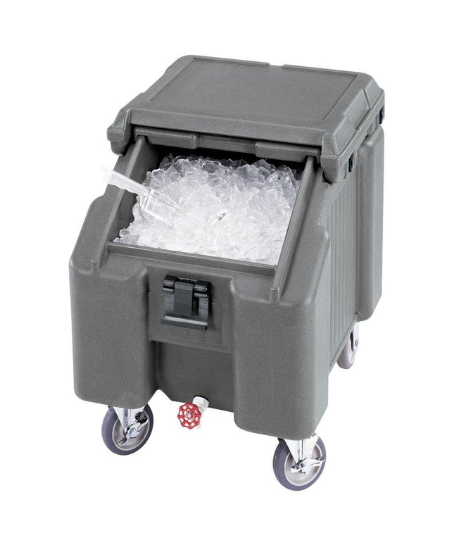 Thùng đá di động Cambro ICS100L4S191 SlidingLid™ xám granite - sức chứa 45,4 kg