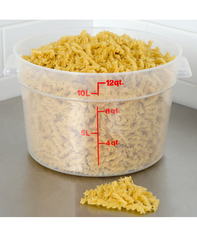 Hộp đựng thực phẩm nhựa PP tròn trong mờ Cambro 11,4 lít
