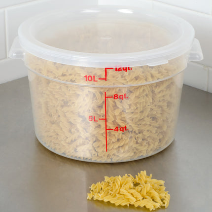 Hộp đựng thực phẩm nhựa PP tròn trong mờ Cambro 11,4 lít