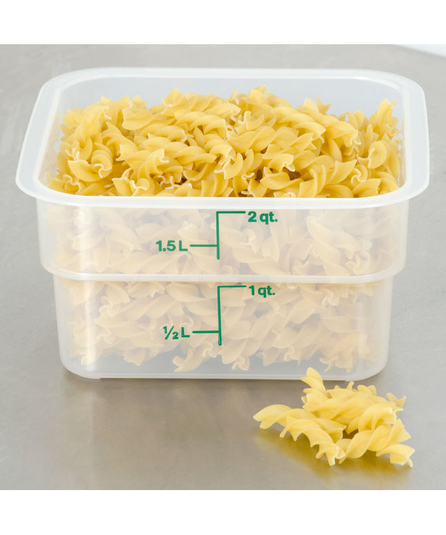 Hộp đựng thực phẩm nhựa PP vuông trong mờ Cambro CamSquares® 1,9 lít