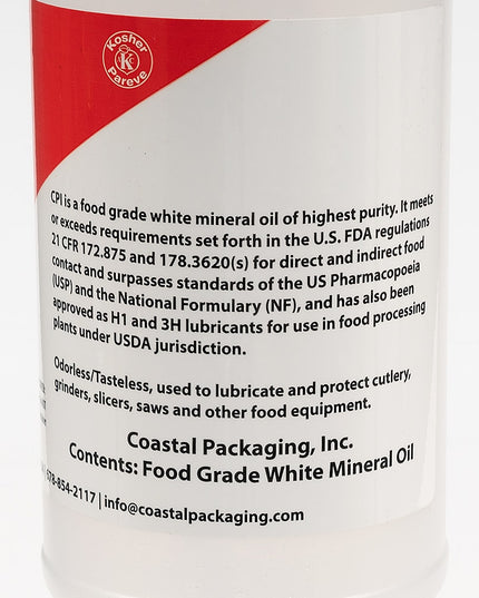 Dầu Khoáng Thực Phẩm Coastal Packaging 946 ml - (12) Chai (030555880055)