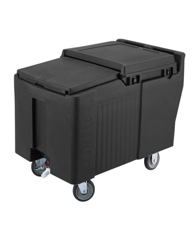 Thùng đá di động Cambro ICS175L110 SlidingLid đen - sức chứa 79 kg