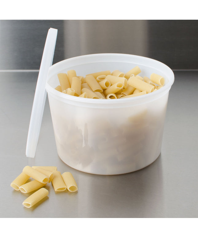 Choice Heavy-Duty 64 oz Hộp Đựng Deli Nhựa Dày Trong Mờ Dùng Được Lò Vi Sóng 10 Cái/Gói