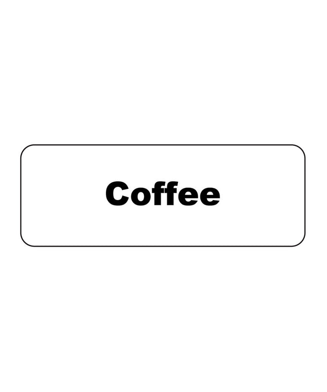 Nhãn Nam Châm Dịch Vụ Thực Phẩm Service Ideas MT1CF Coffee Chữ Nhật 3.2 x 8.9 cm Trắng