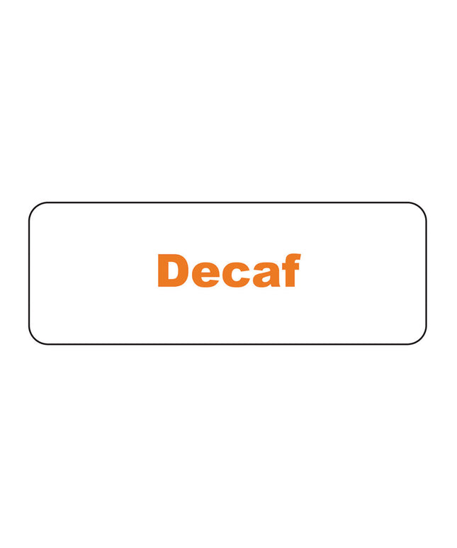 Nhãn Từ Tính Chữ Nhật Service Ideas MT1DE Decaf 3.2 x 8.9 cm Trắng