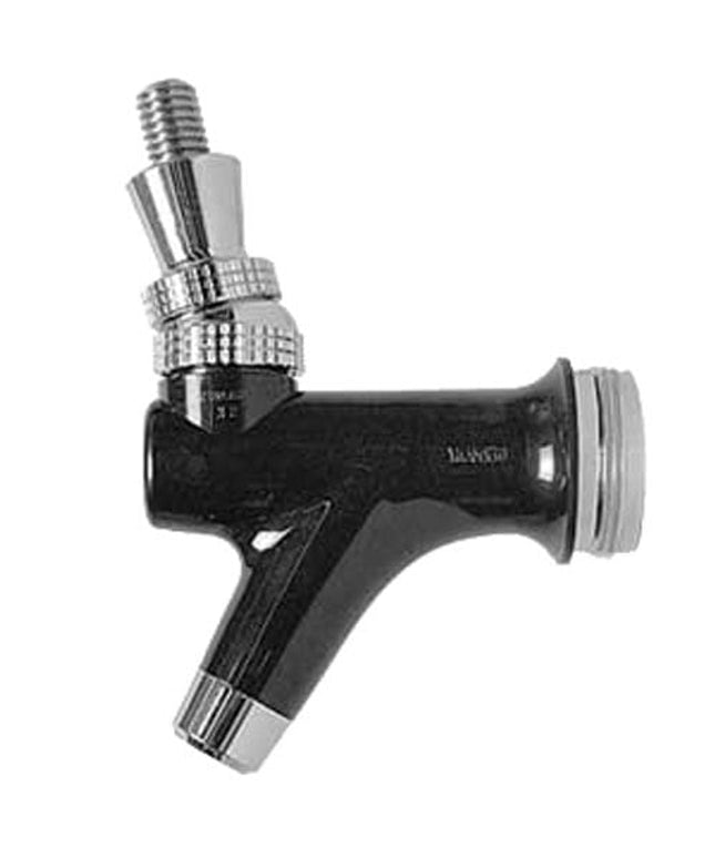 Vòi rót bia creamer màu đen viền crôm Micro Matic CMB-X2CH tay gạt thép không gỉ