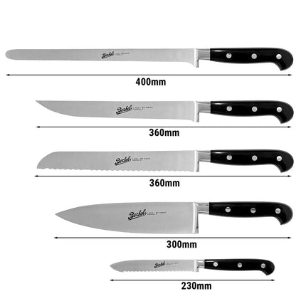 (5) BERKEL | Kitchen Knife Set – Ham, Bread, Carving, Chef & Utility