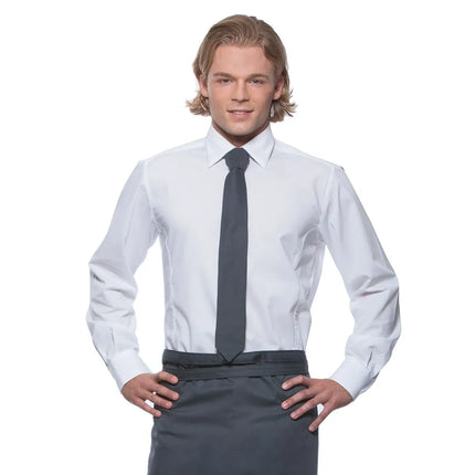 (5 pieces) KARLOWSKY | Slim Uniform Tie – Anthracite - 148 x 6.5 cm - 95°C washable - Easy-care