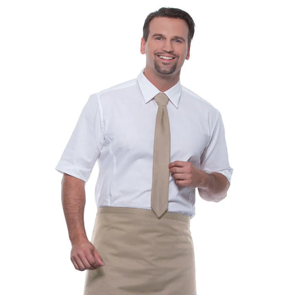 (5 pieces) KARLOWSKY | Slim Uniform Tie – Sand - 148 x 6.5 cm - 95°C washable - Easy-care