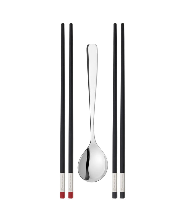 (5 pieces) ZWILLING | Stainless Steel Chopstick & Spoon Set – 18/10 - matt/polished