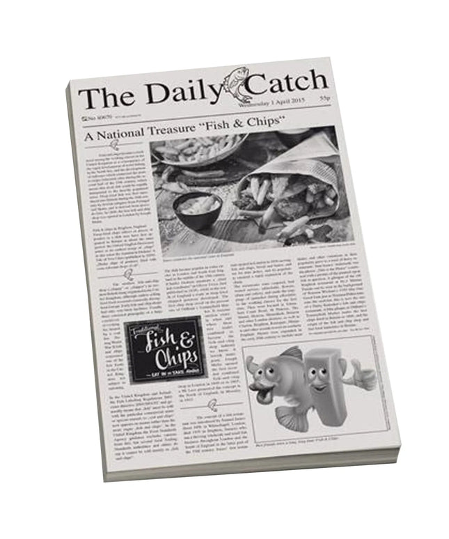 (500 pieces) Greaseproof wrapping paper - GGM Gastro SNACKHOLDER - 420 x 250 mm - newspaper print design