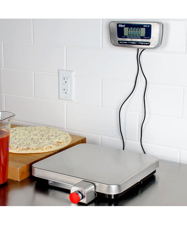 Cân pizza điện tử thép không gỉ Edlund EPZ-10F 4,5 kg có nút trừ bì phía trước