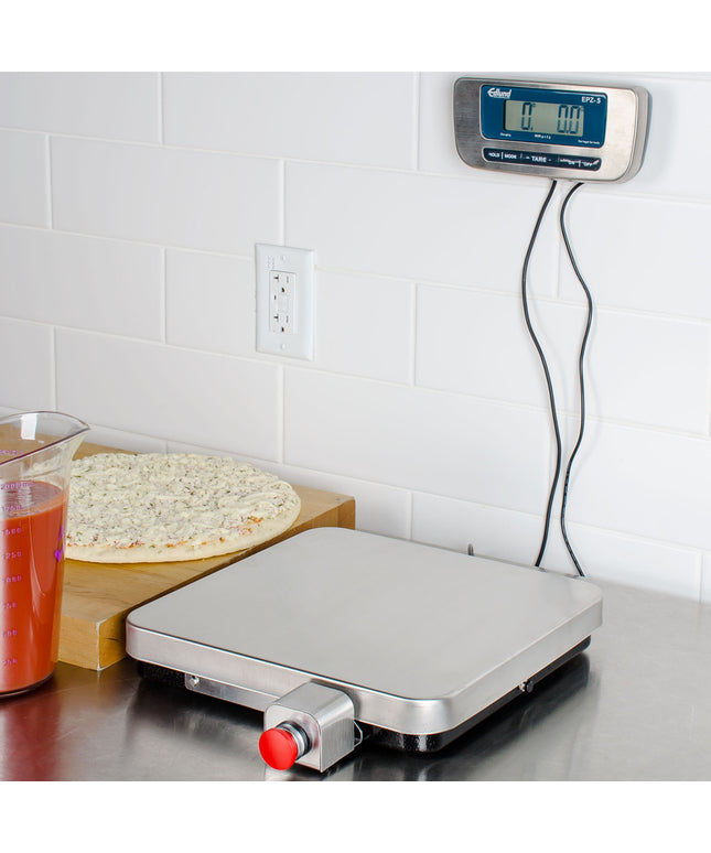 Cân pizza điện tử inox Edlund EPZ-5F 5.000 g có trừ bì phía trước