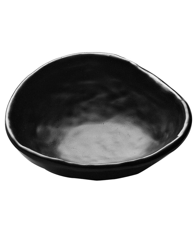 Đồ dùng melamine phong cách Á Đông Elite Global Solutions JWT65 Zen 207 ml Irregular Edge đen tô - Thùng 6 cái