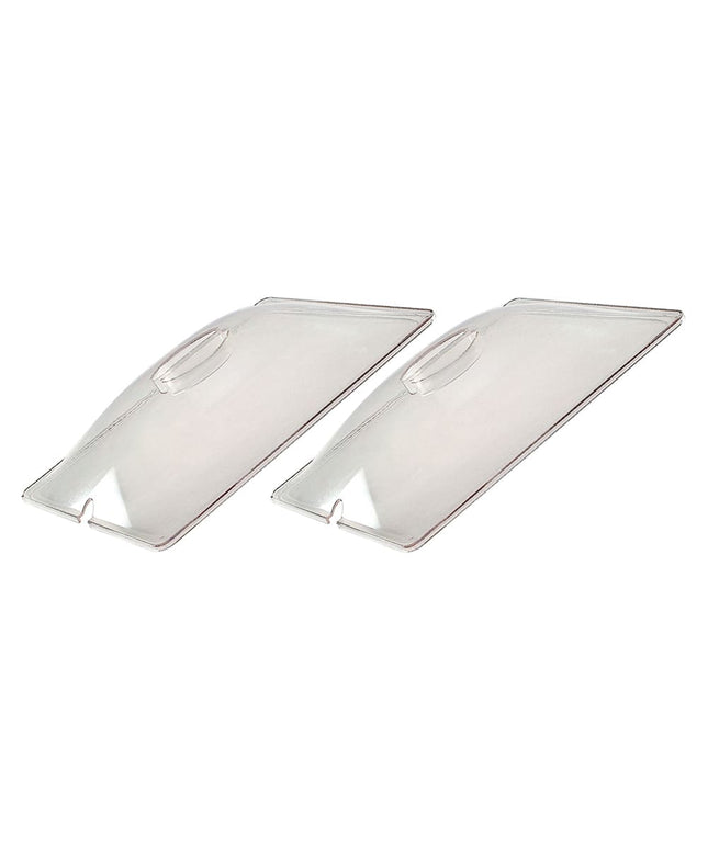 Cadco CL-2 Nắp Khay Thực Phẩm - Cỡ 1/2, Khe Đựng Dụng Cụ, Trong Suốt
