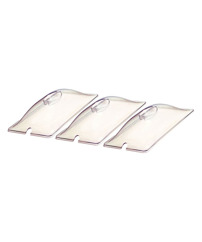 Nắp Khay Thực Phẩm Cadco CL-3 Cỡ 1/3 - Dạng Vòm, Polycarbonate, Trong Suốt