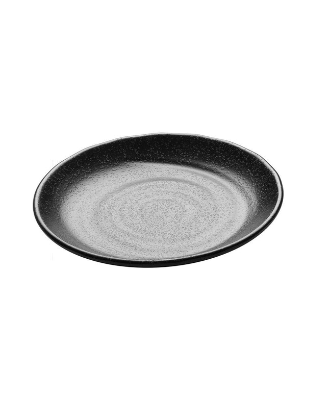 Đĩa tròn melamine đen Elite Global Solutions JW7009 Zen 23 cm - Thùng 6 cái