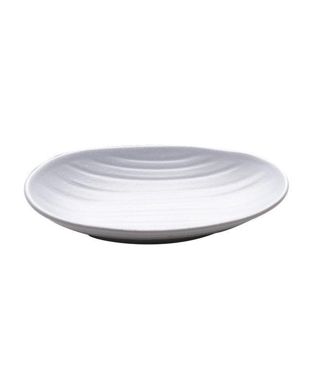 Đĩa bầu dục sâu melamine Elite Global Solutions JW7309 Zen 23 x 15 cm màu trắng - Thùng 6 cái