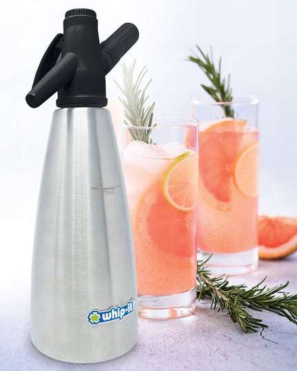 Bình Soda Siphon Whip-It! 1 Lít Thép Không Gỉ, Bạc (DS-SDA-L05-01S)