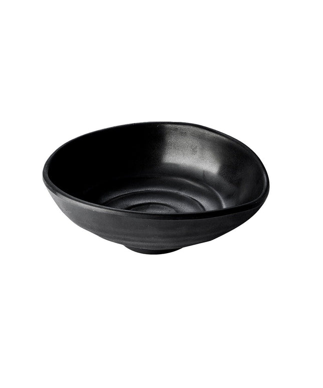 Tô bầu dục melamine Elite Global Solutions Zen 266 ml màu đen - Thùng 6 cái