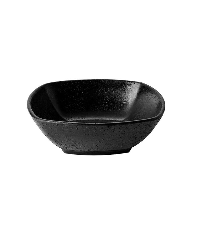 Tô vuông melamine Elite Global Solutions JW1506 Zen 266 ml màu đen - Thùng 6 cái
