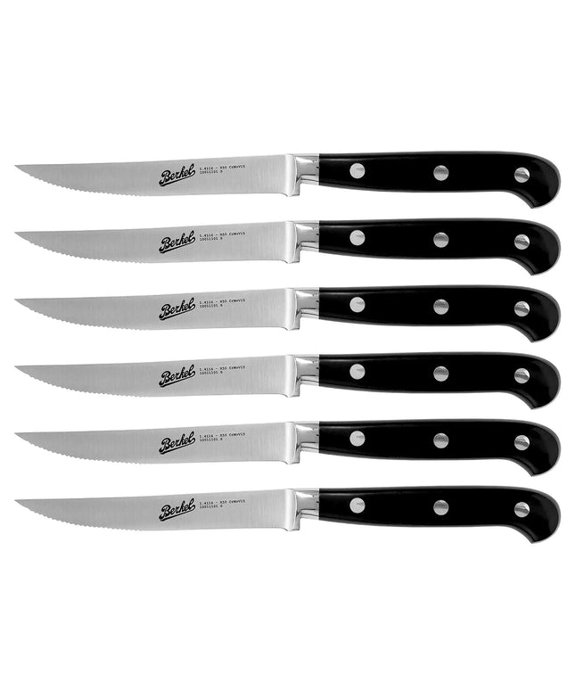 (6) BERKEL | Steak Knife Set – 110 mm Serrated Blades