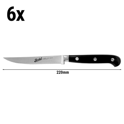 (6) BERKEL | Steak Knife Set – 110 mm Serrated Blades