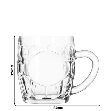 (6 pcs) Beer mug - GGM Gastro Beer Specials - 550 ml - Clear