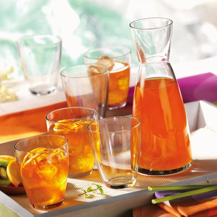 (6 pcs) Bormioli Rocco | Glass Carafe - GGM Gastro Ypsilon - 1L
