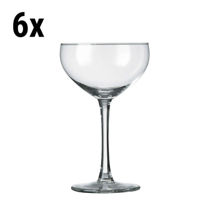(6 pcs) Champagne Bowl - GGM Gastro Specials - Glass - 240ml - 93x93mm - Depth: 150mm