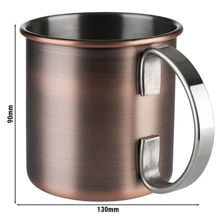 (6 pcs) Coffee Mug GGM Gastro MOSCOW MULE - 450ml - Antique Copper