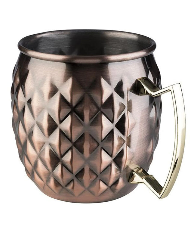 (6 pcs) Coffee Mug GGM Gastro MOSCOW MULE - 500ml - Antique Copper - with Handle