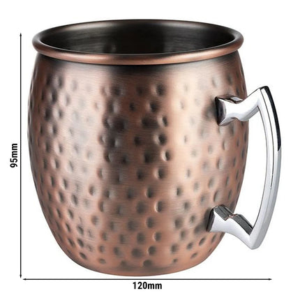 (6 pcs) Coffee Mug GGM Gastro MOSCOW MULE - 500ml - Copper - with Handle