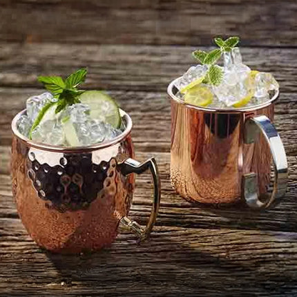 (6 pcs) Coffee Mug GGM Gastro MOSCOW MULE - 500ml - Copper - with Handle