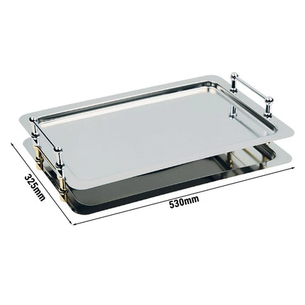 (6 pcs) GGM Gastro BUFFET-STAR - Stainless Steel - 530x325mm - Height: 65mm