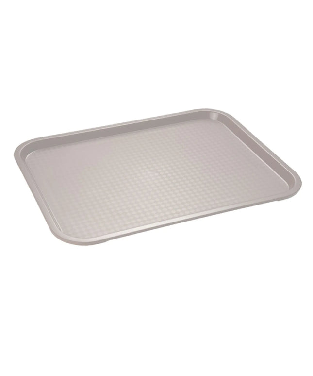 (6 pcs) GGM Gastro FAST FOOD Tray - Polypropylene - 450x355mm - Height: 25mm - Brown - non-slip surface
