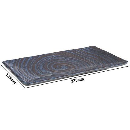 (6 pcs) GGM Gastro LOOPS - Melamine - 235x135mm - Height: 15mm - Blue/Grey