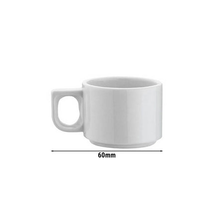 (6 pcs) GGM Gastro PERA | Turkish Coffee Cup - 80ml - White