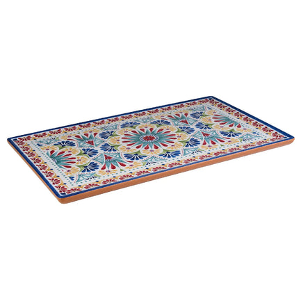 (6 pcs) GN 1/1 Gastronorm Tray - GGM Gastro ARABESQUE - Melamine - 530x325mm - Height: 20mm - Terracotta