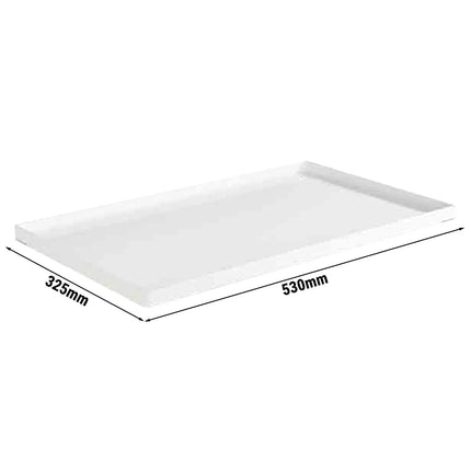 (6 pcs) GN 1/1 Gastronorm Tray - GGM Gastro ASIA PLUS - Melamine - 530x325mm - Height: 30mm - White