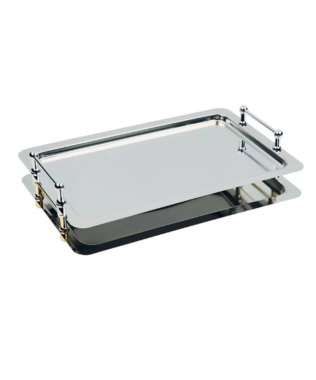 (6 pcs) GN 1/1 Gastronorm Tray - GGM Gastro BUFFET-STAR - Stainless Steel - 530x325mm - Height: 70mm - with handles