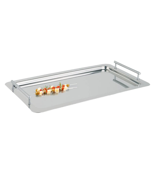 (6 pcs) GN 1/1 Gastronorm Tray - GGM Gastro CLASSIC - Stainless Steel - 530x325mm - Height: 48mm - with handles