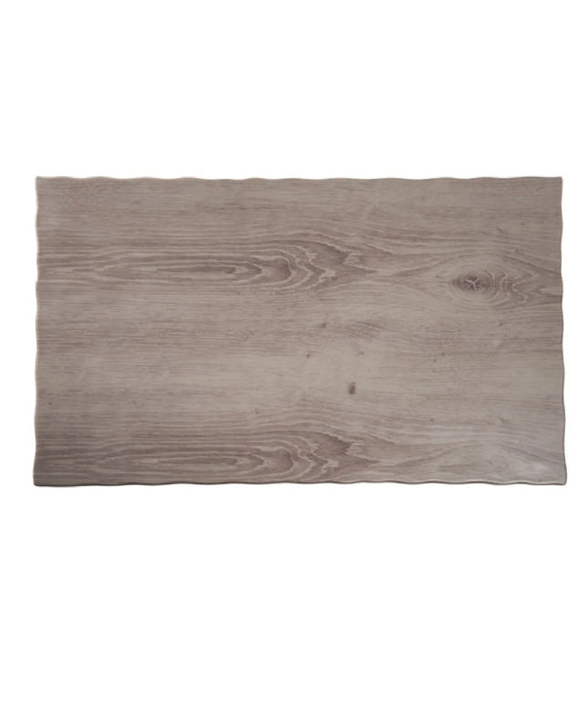 (6 pcs) GN 1/1 Gastronorm Tray - GGM Gastro DRIFTWOOD - Melamine - 530x325mm - Height: 15mm - Grey